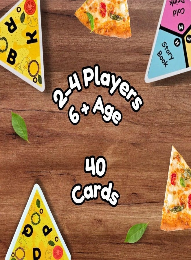EDUSTAR Slice Up Pizza Card Game | Fun Word Association Game for Kids 6+ | Fast-Paced, Competitive Family Game - Image 3
