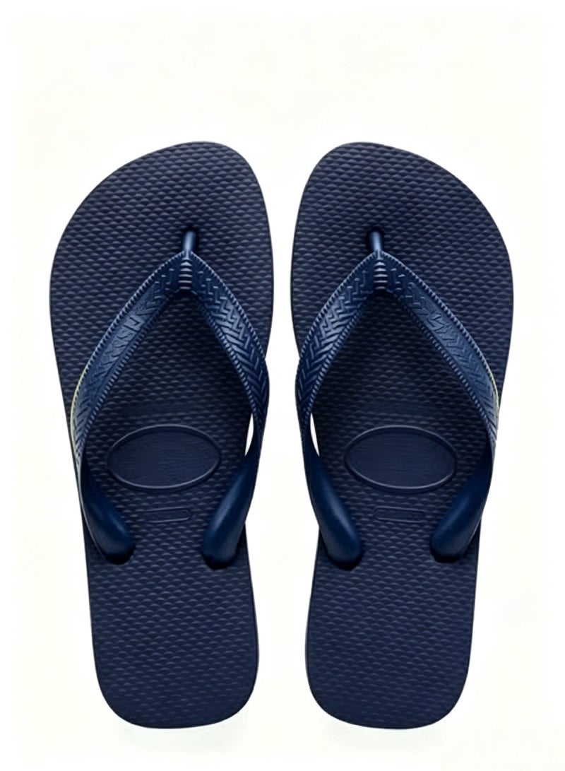 Navy blue anti slip home flip flops sandals - Image 1