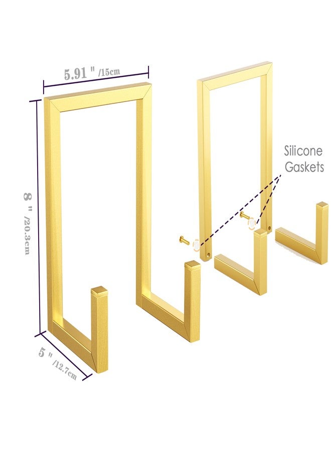 أي هوم كوكر حامل مجلات من قطعتين من ihomecooker، حامل تخزين أسطوانات فينيل، حامل عرض أطباق، حامل ألبوم معدني ذهبي لتخزين الصور، طبق زخرفي، حامل صور - Image 2