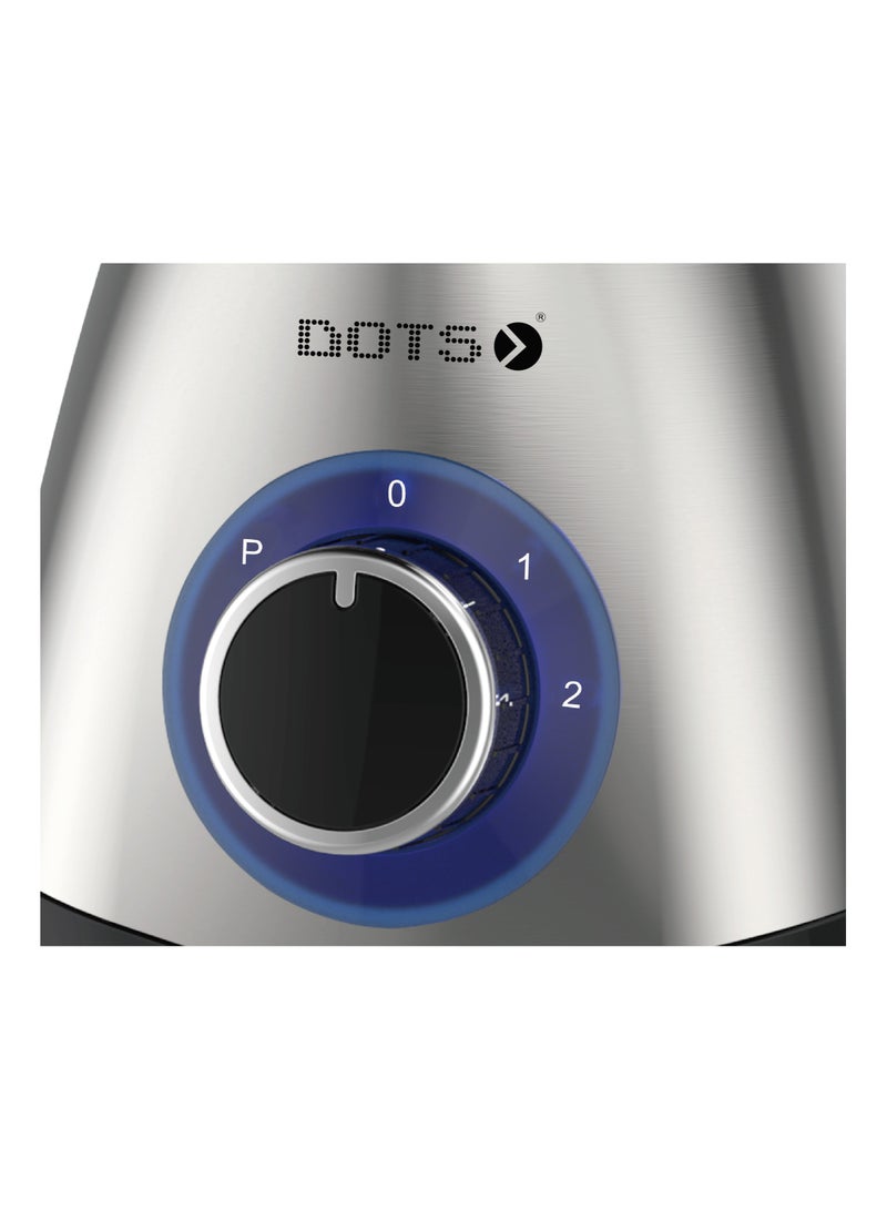DOTS Dots Blender 1.5 litre, clear glass jar and single grinder, stainless steel housing, 600W, stainless steel bladesFBB1022SG  - Image 5