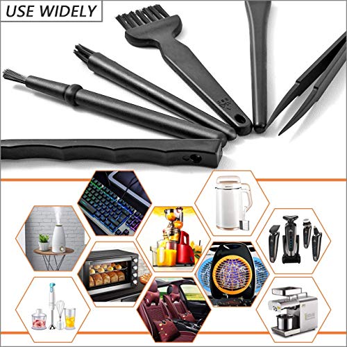 LipiWorld® 7 in 1 Multipurpose Small Portable Plastic Handle Nylon Brush Kit Set for Computer Keyboard Car Laptop Cleaning Brush Kit (Pack-1) - Image 4