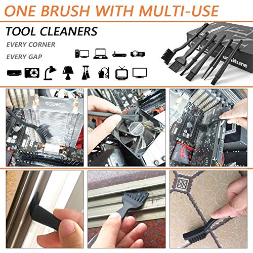 LipiWorld® 7 in 1 Multipurpose Small Portable Plastic Handle Nylon Brush Kit Set for Computer Keyboard Car Laptop Cleaning Brush Kit (Pack-1) - Image 5