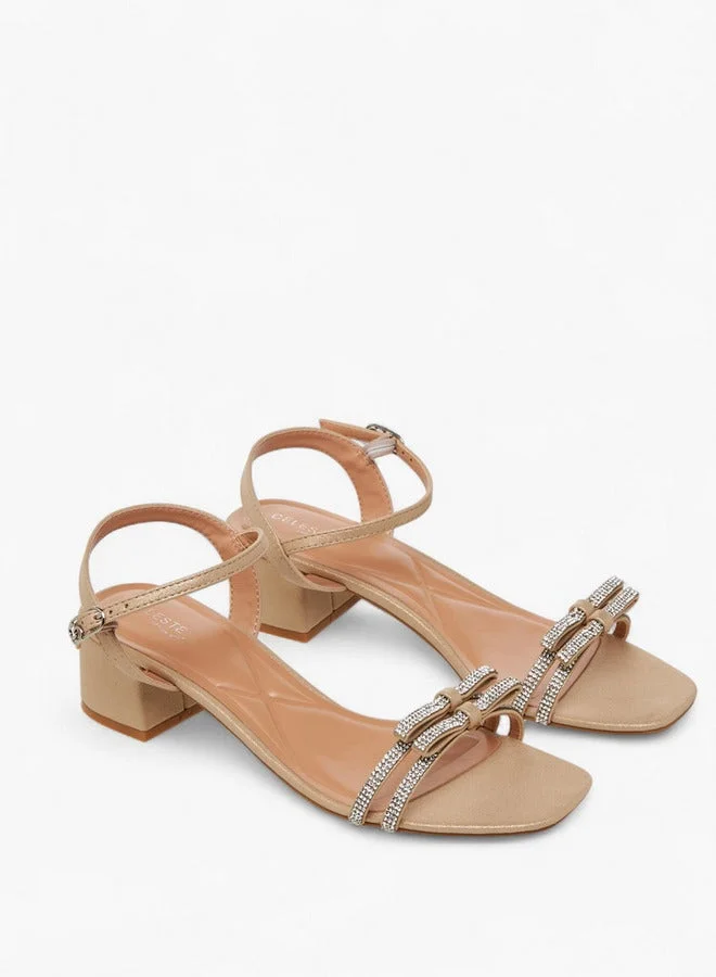 Celeste Women Embellished Block Heel Sandals
