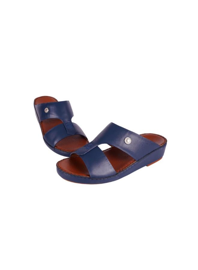 barjeel uno 008-3516 Barjeel Mens Arabic Sandals  R7903-13 Navy - Image 3