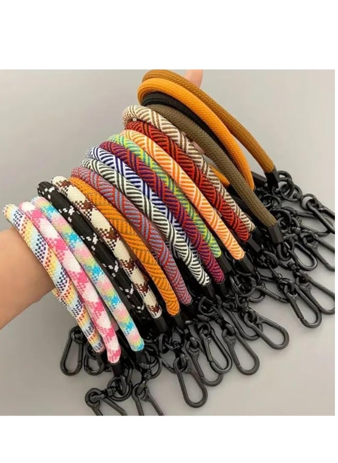 Generic Premium Wrist Strap Cell Phone Lanyard anti theft, Soft Nylon Thick Rope, Phone Hand Strap With Phone Patch Compatible with Phone, Airpods, Purse, Keychain and More 20 Cm  - Image 2