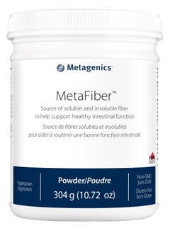 Metagenics MetaFiber - 6 g Dietary Fiber - Supports GI Regularity & Occasional Constipation Relief* - Fiber Blend Powder - Non-GMO & Gluten-Free - 10.72 oz