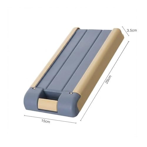 oddpod Under The Table Hidden Drawer/Plastic Desk Organiser For Home And Office - Blue, Stationery - Image 3