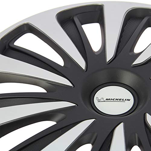 MICHELIN 009123 Box of 4 Wheel Covers NVS 3D Black Edition, 16 inches - Image 2