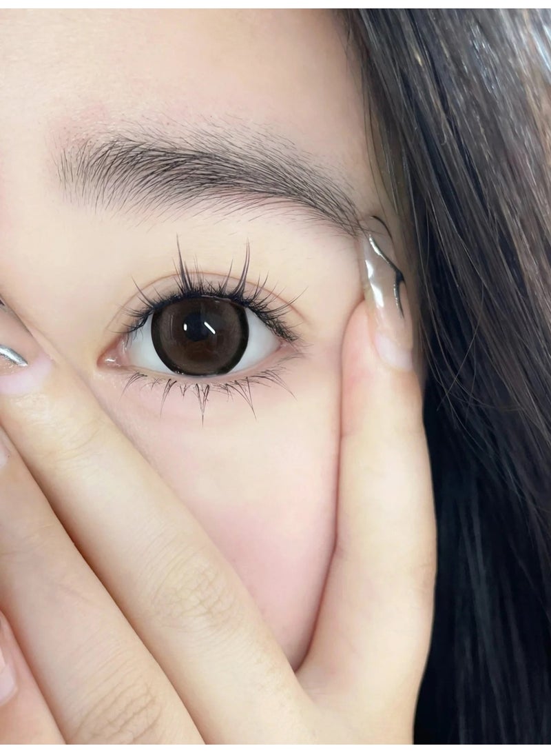 هابييمين عدسات لاصقة تجميلية سنوية للجنسين بلون زهر البرقوق والسكر، مجموعة تكبير مع علبة - Image 3