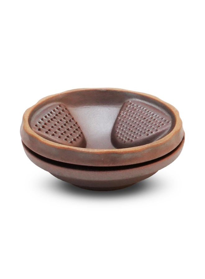 COTONOHA Suriusu Handheld Sesame Grinder - Multifunctional Mino Ware Ceramic Mortar with Built-In Grater for Spices, Sesame, Garlic, and Tea - Image 2