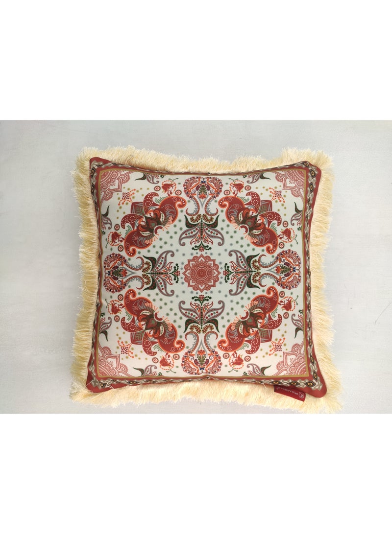 Ramsha Multi Color Polyester Cushion with Filler Cushion for Floor,throw cushion,sofa cushion Bed, Couch - CS 061 (45x45cm) - Image 1