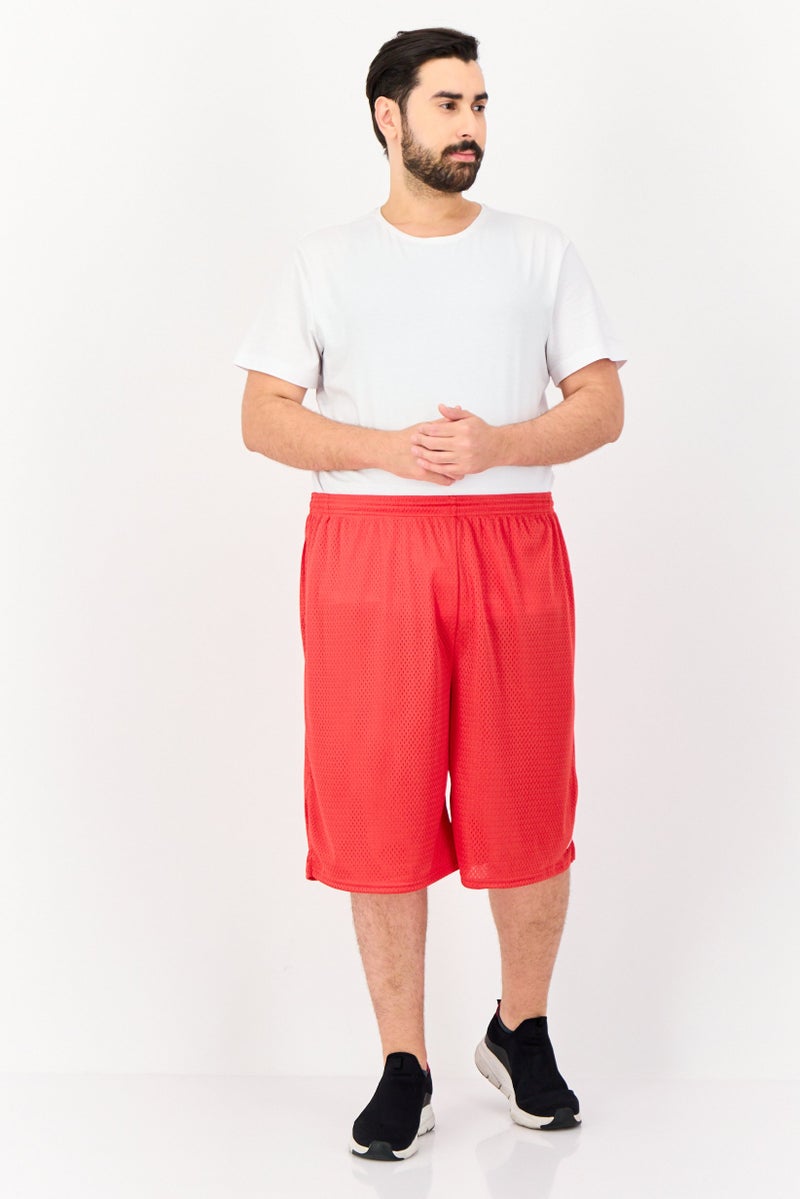 Champion Men Sportswear Fit Training Shorts, Red  - Image 3