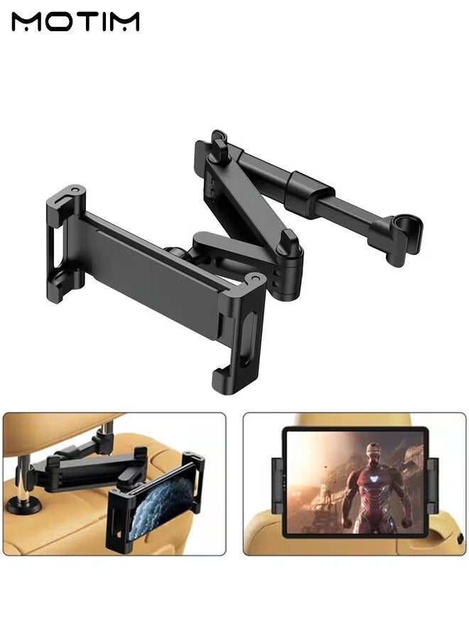 Motim Car Back Seat Mount Tablet Holder Phone Holder, Folding Backseat Tablets Stand for Kids, Adjustable Electronic Screen Distance Rotating Viewing Angle, Compatible with Phone and iPad 4.7-12.9 inches - Image 2