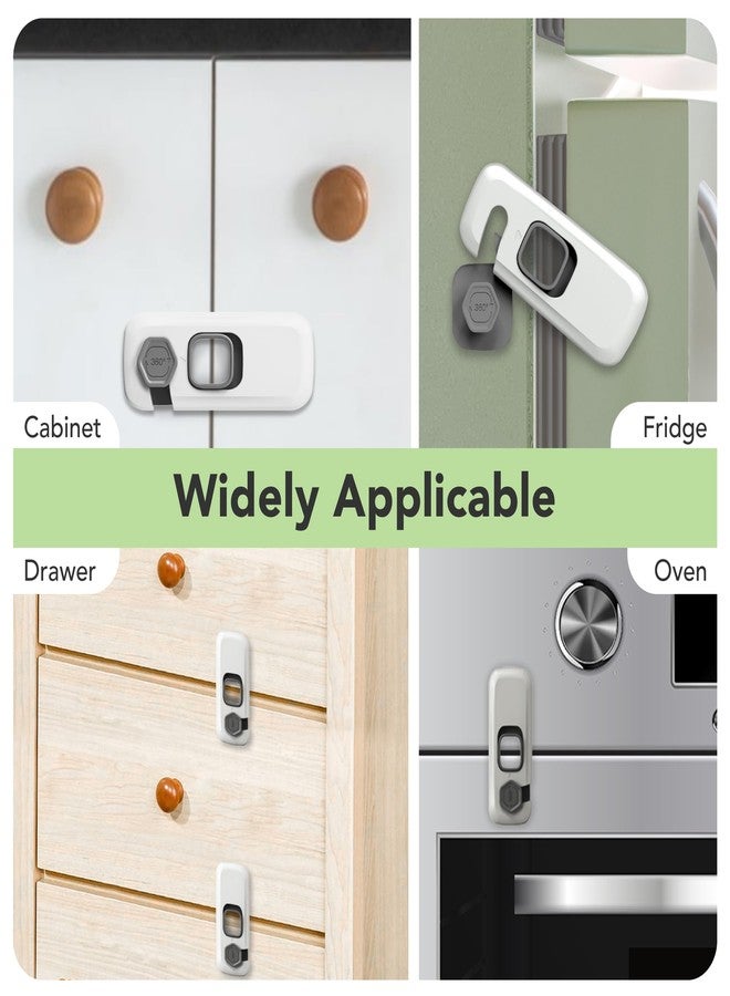 moonybaby Fridge Lock 5 Pack, Child Proof Refrigerator Lock, Fridge Locks for Kids, Child Safety Locks for Doors, RV Refrigerator, Oven Lock Child Safety Cabinet Locks - Image 4