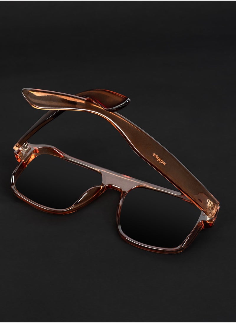Woggles Uv-Protected Brown Aviator Sunglasses  - Image 4