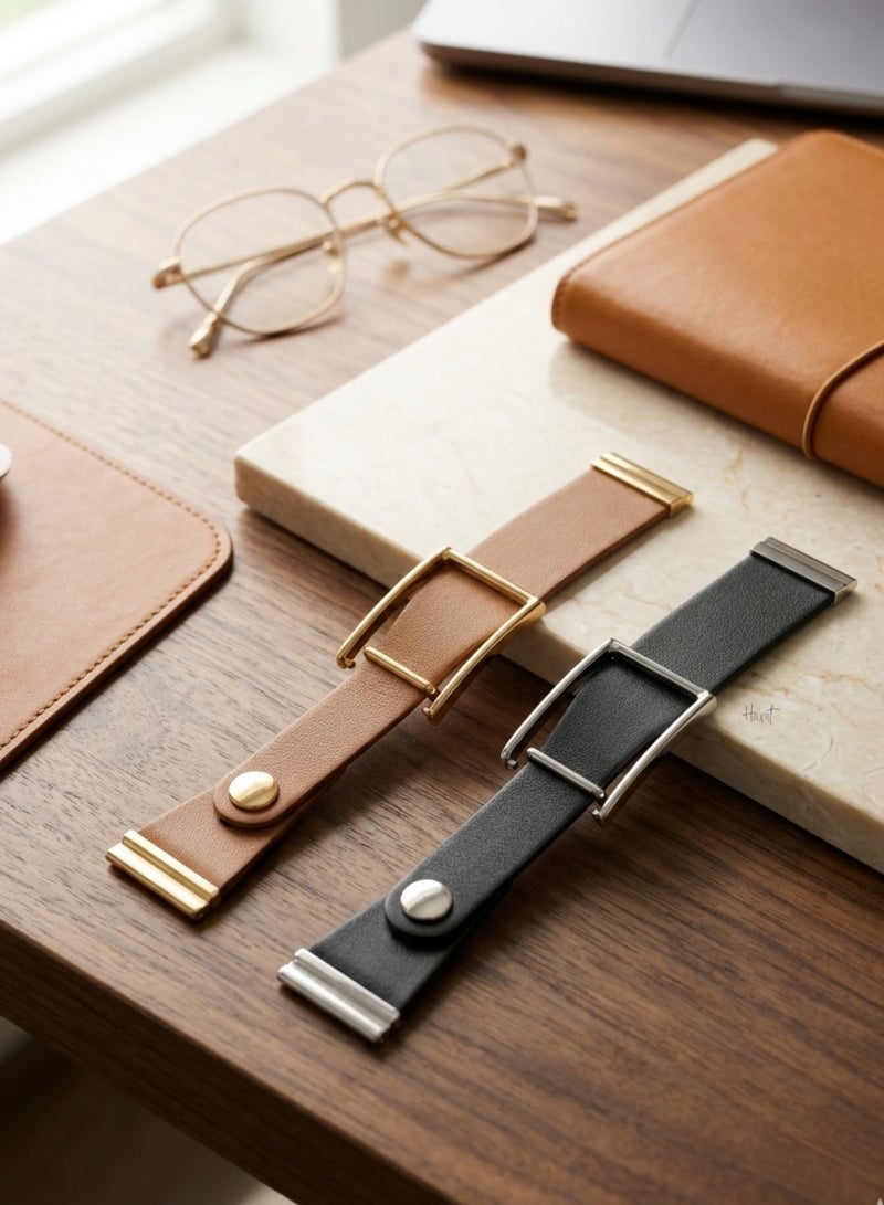 Houmt WHOOP 5.0 Luxury Genuine Italian Leather Band – Premium Accessory for One & Peak – Stylish Professional Replacement Strap – Saddle Tan Finish - Image 4