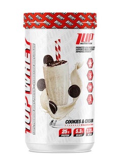 1UP Whey Protein, 100% Hydrolyzed Whey Protein Isolate - Cookies & Cream - (28 servings)