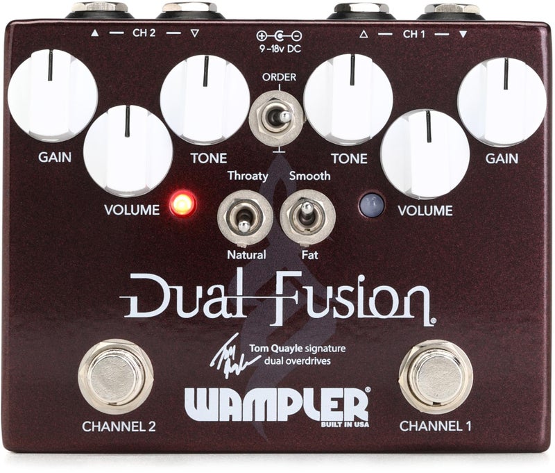 Wampler Dual Fusion V2 Tom Quayle Signature Dual Overdrive Guitar Effects Pedal - Image 3