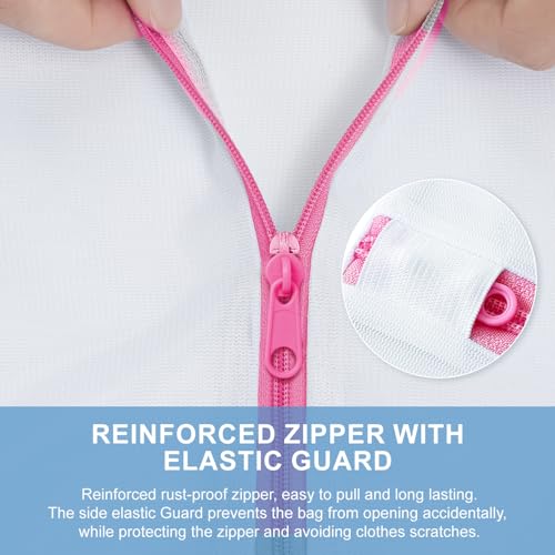 BAGAIL Laundry Bags Mesh Wash Bag for Intimates Lingerie and Delicates, 5Pcs (1XL,2L,2M) - Image 5