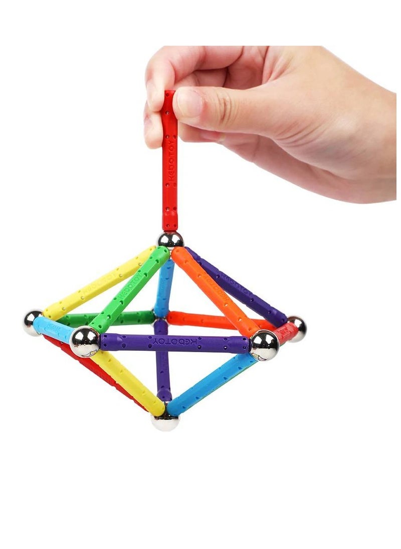 null - Magnetic stick puzzle 114 pieces - Image 1
