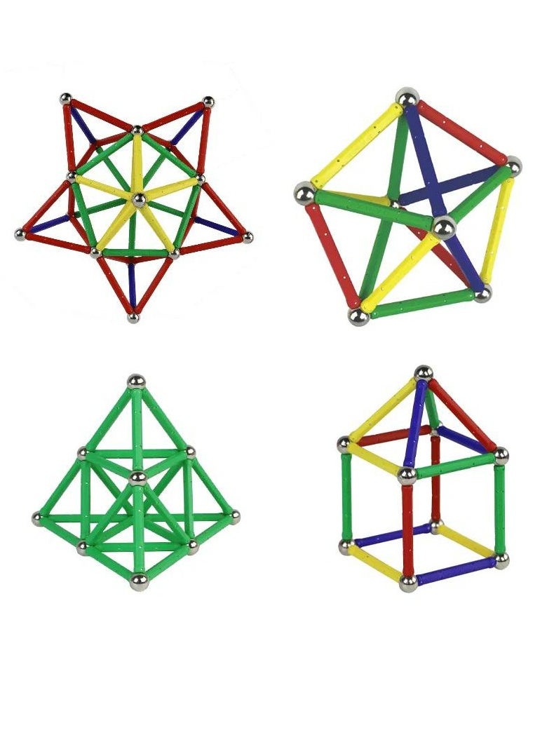 null - Magnetic stick puzzle 114 pieces - Image 1