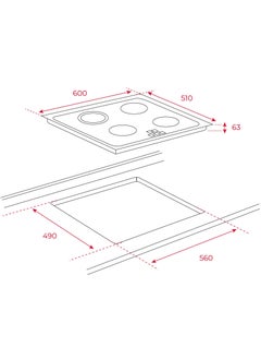 TEKA Teka TT 6420 60cm Vitroceramic Hob with 4 zones and Touch Control with Independent programmer of each cooking zone  - Made in Europe  - Image 2