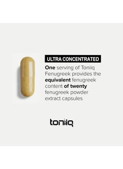 Toniiq Ultra High Strength Fenugreek Capsules - 25,000mg 20:1 Extract - 70% Saponins (875mg) - Highest Potency Fenugreek Supplement - Third Party Tested - 60 Capsules  - Image 5