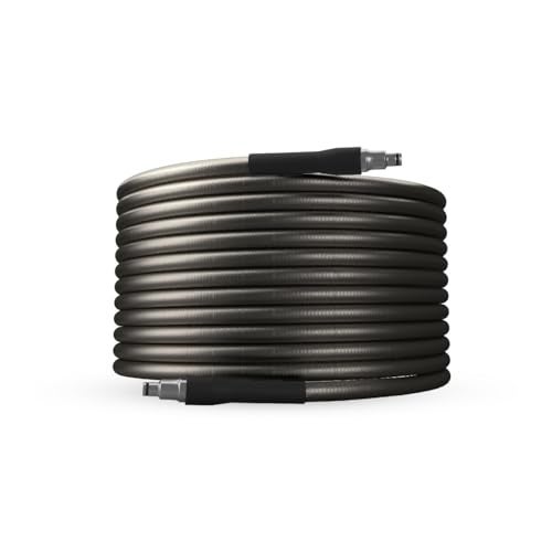 DYLECT 10M Heavy-Duty Rubber High Pressure Washer Hose Pipe | Reinforced 1/4” Steel Tube | Flexible, Leak-Proof & Durable Hose for Car Wash, Garden, Home & Industrial Cleaning - Image 1
