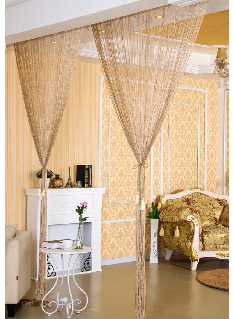 general Shiny Tassel String Doorway Curtain 300x280 cm - Image 1