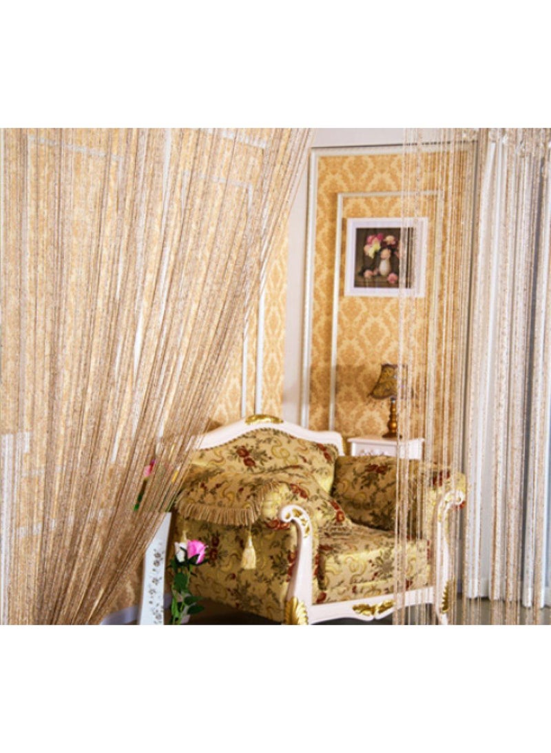 general Shiny Tassel String Doorway Curtain 300x280 cm - Image 4