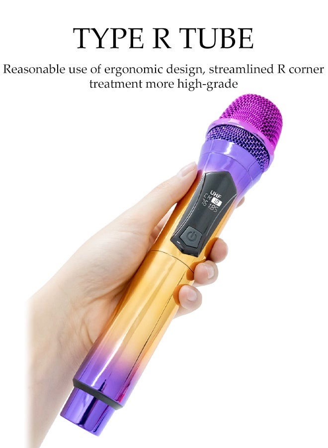 DUNISO Wireless Microphone，Handheld Dynamic Wireless Mic，Plug And Play，Anti Interference,Intelligent Noise Reduction，Suitable For Singing, Karaoke, Church, Speech, Wedding, Party  - Image 5