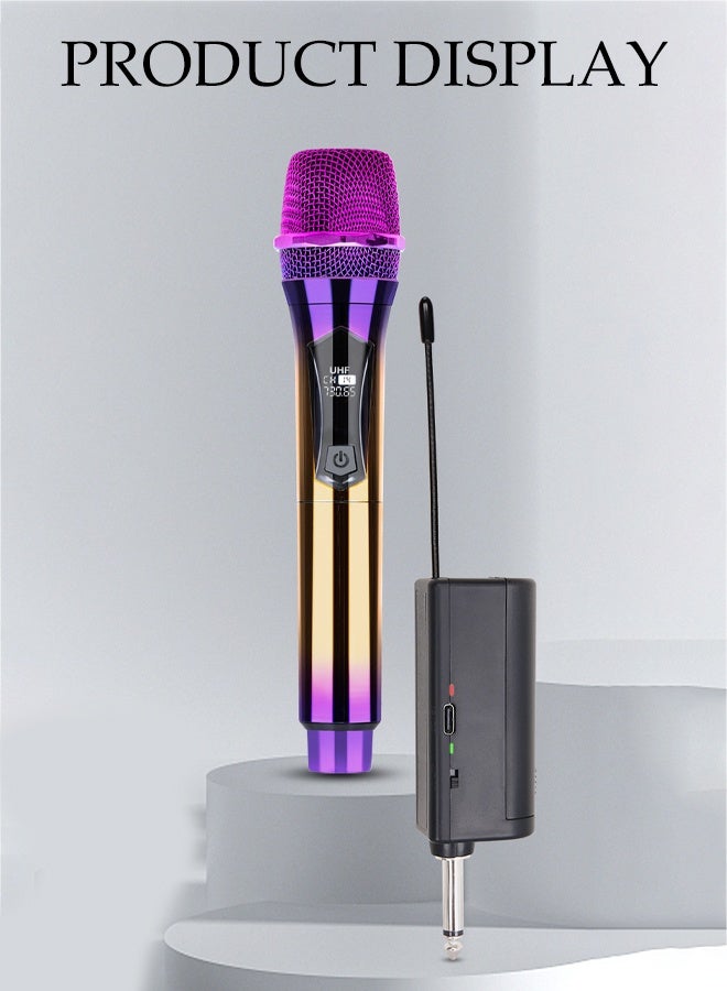 DUNISO Wireless Microphone，Handheld Dynamic Wireless Mic，Plug And Play，Anti Interference,Intelligent Noise Reduction，Suitable For Singing, Karaoke, Church, Speech, Wedding, Party  - Image 2