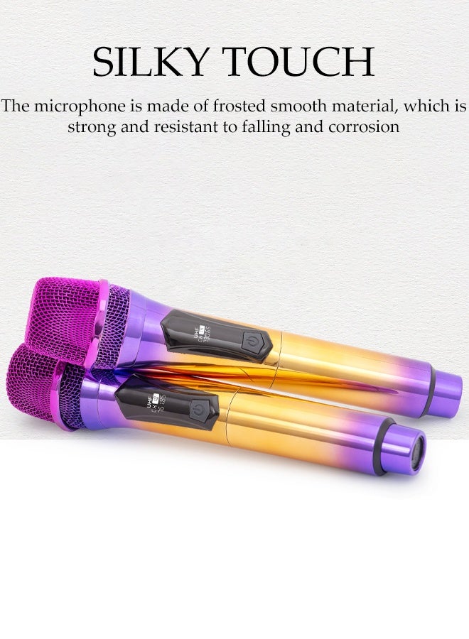 DUNISO Wireless Microphone，Handheld Dynamic Wireless Mic，Plug And Play，Anti Interference,Intelligent Noise Reduction，Suitable For Singing, Karaoke, Church, Speech, Wedding, Party  - Image 4