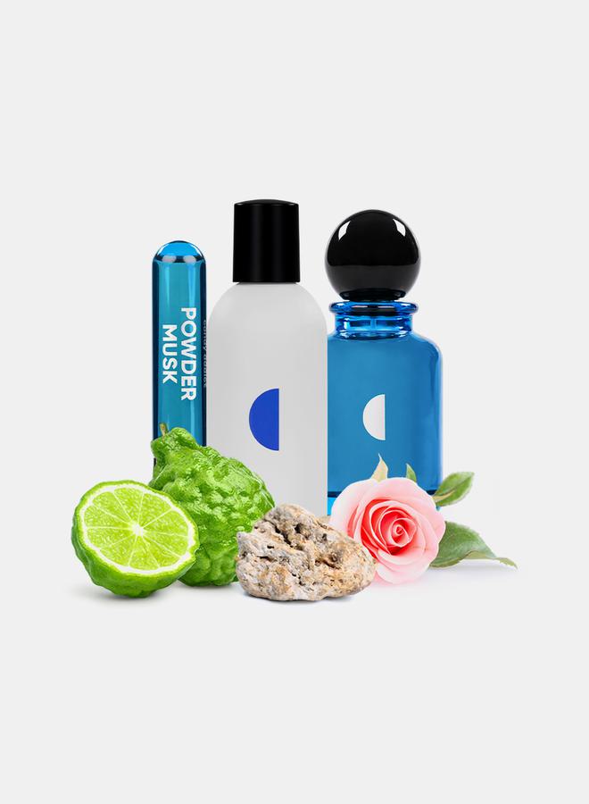كاندي اديكت مجموعة من باودر مسك تريو - أو دو برفيوم 50 مل + عطر للشعر 50 مل + عطر زيتي 10 مل - Image 2