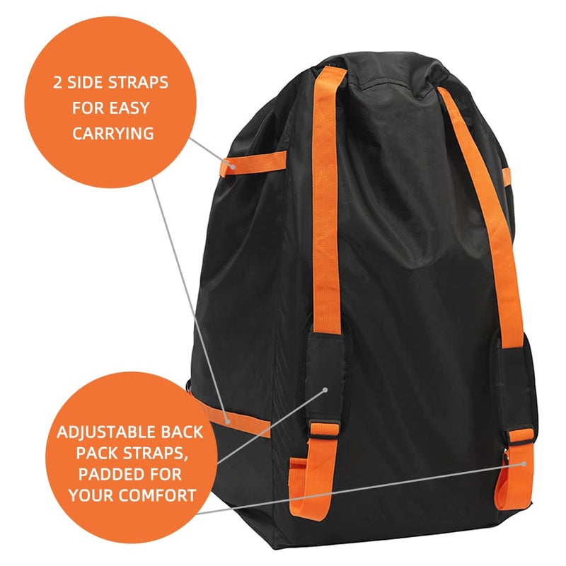 Clearworld Car Seat Travel Bag for Air Travel, Durable Gate Check Bag for Airport,Foldable Baby Stroller Travel Carry Bag, Fits Car Seats, Infant Carriers & Booster,Universal Size - Image 5