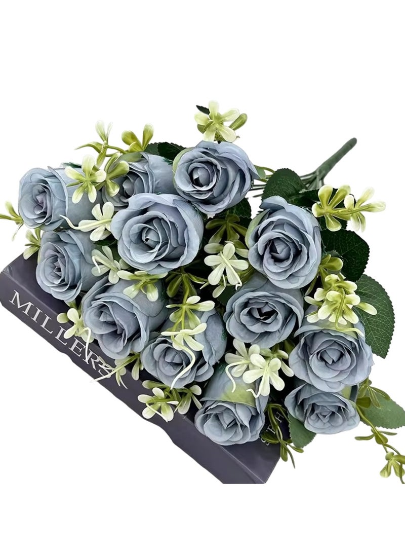 Huitich Artificial Flower Decor for Home, Parties, and Weddings Blue  - Image 1