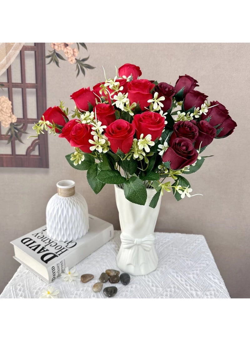 Huitich Artificial Flower Decor for Home, Parties, and Weddings Blue  - Image 4
