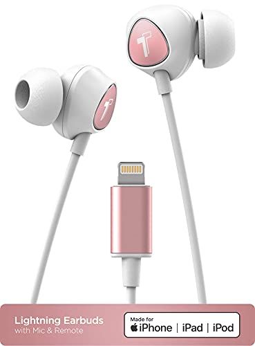 Encased Thore Wired in Ear Headphones for iPhone Xr, Xs Max, iPhone 11, 12, 13, 14 Pro Max Earphones with Mic - Lightning MFi Certified by Apple Earbuds with Remote Microphone + Volume Control (V100) - Image 3