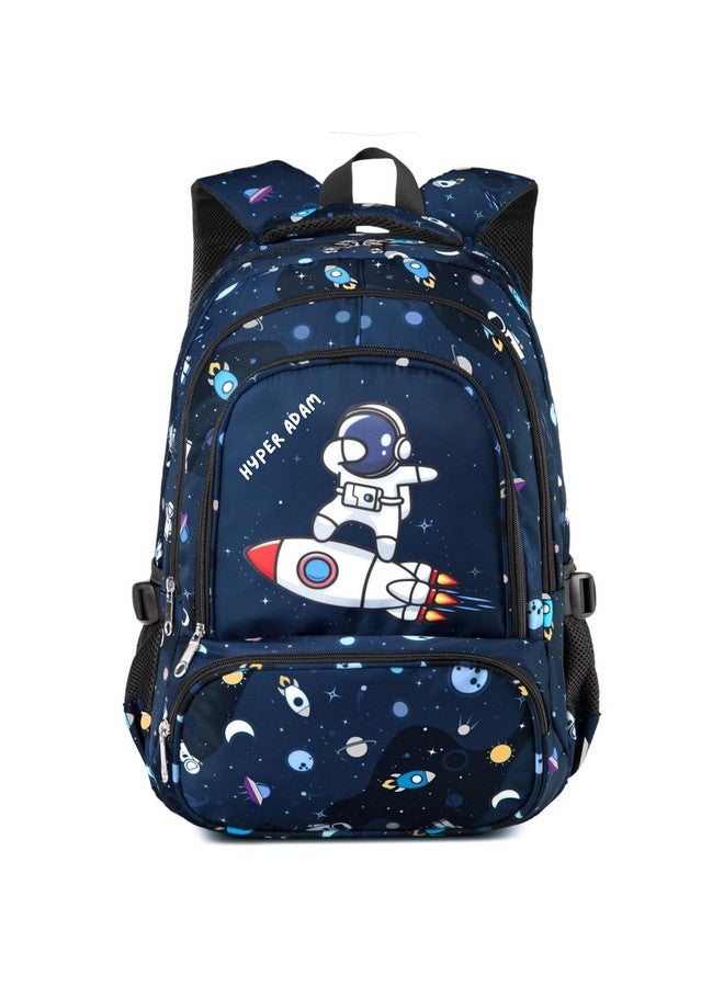 Hyper Adam 35 l Space Blue School Bag School Backpack College Travel Office Multipurpose Backpack Picnic Bag for Boys & Girls HA-117 - Image 1