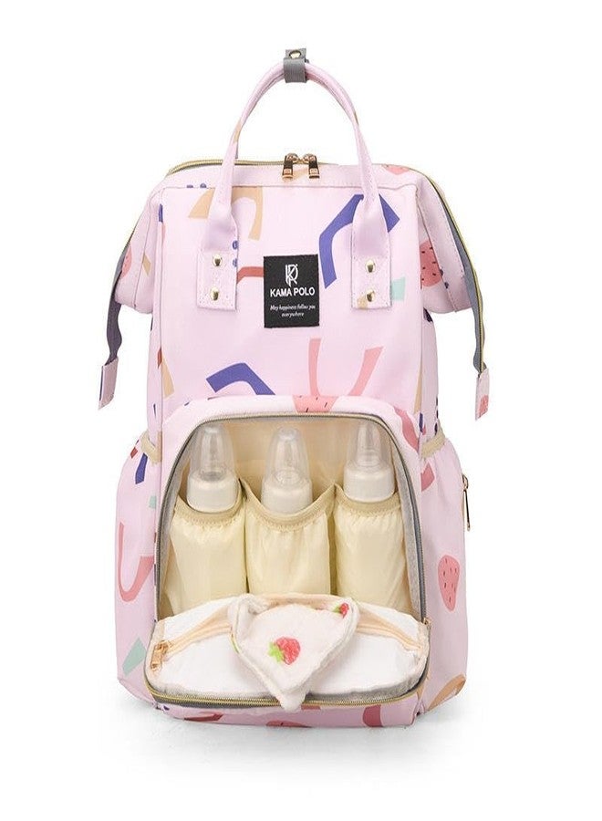 Winnies Diaper Bag Backpack for Moms – Printed Waterproof Maternity Baby Bag with Multiple Pockets | Travel & Hospital Use - Image 2