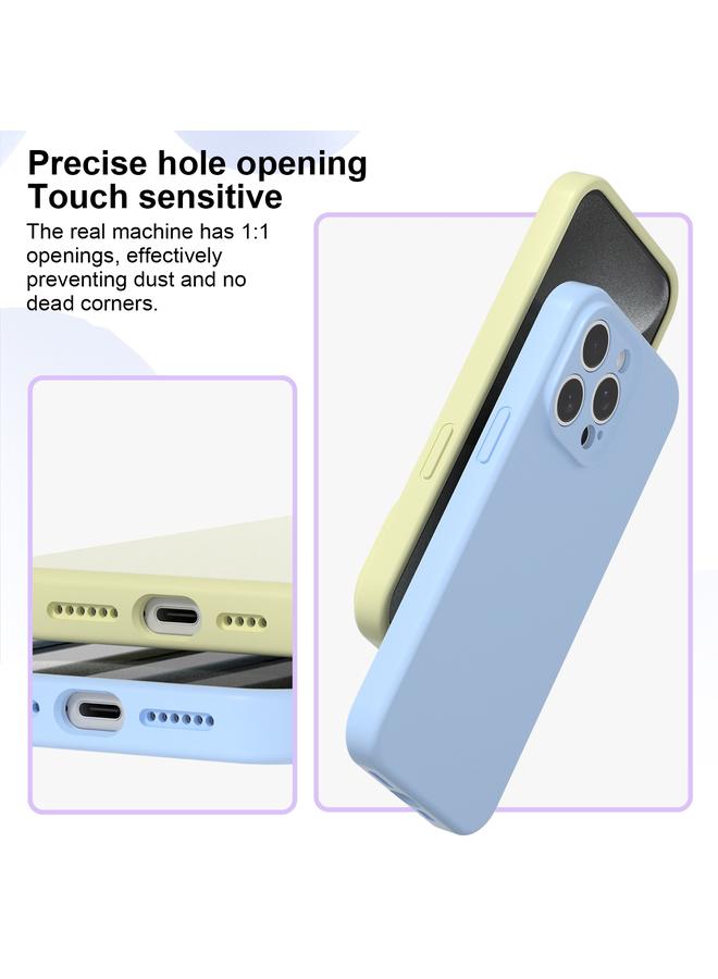 S-TOP Case For iPhone 16 Pro Max Precise Hole Liquid Silicone Jelly Color Full Coverage Phone Case - Image 3