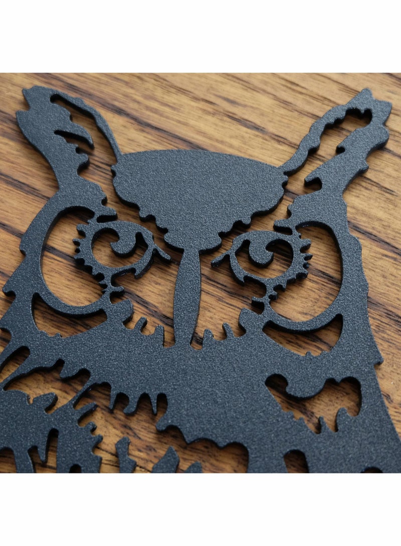 سيوسي البومة المعدنية ، ديكور ساحة الطيور المعدنية ، فن الفناء المعدني ، بومة الحديقة ، زينة الشجرة في الهواء الطلق ، البومة ، ديكور الفناء الخلفي ، هدية الحديقة ، ديكور الحديقة والفناء ، الديكور الخارجي - Image 2