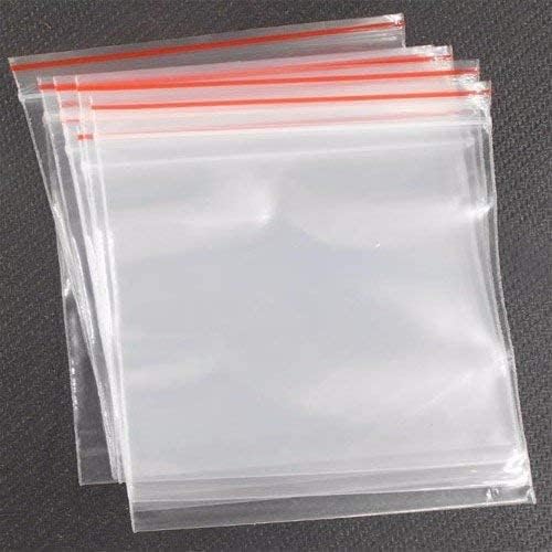 KAMAK Zip Lock Pouch Reusable Clear Plastic Bags Storage Pouches Press Seal Apply To Kitchen Storage Jewellery Packaging Office 100Pcs 5X6 Inch  - Image 1