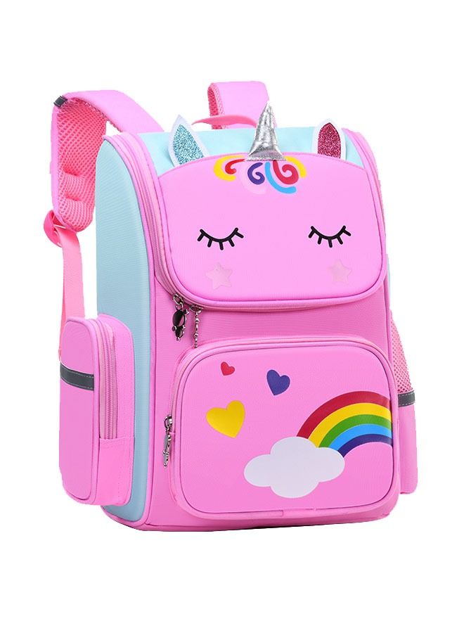 ZCM-HAPPY Unicorn Children's Backpack Large Capacity Space Bag Cute Cartoon Backpack  - Image 1
