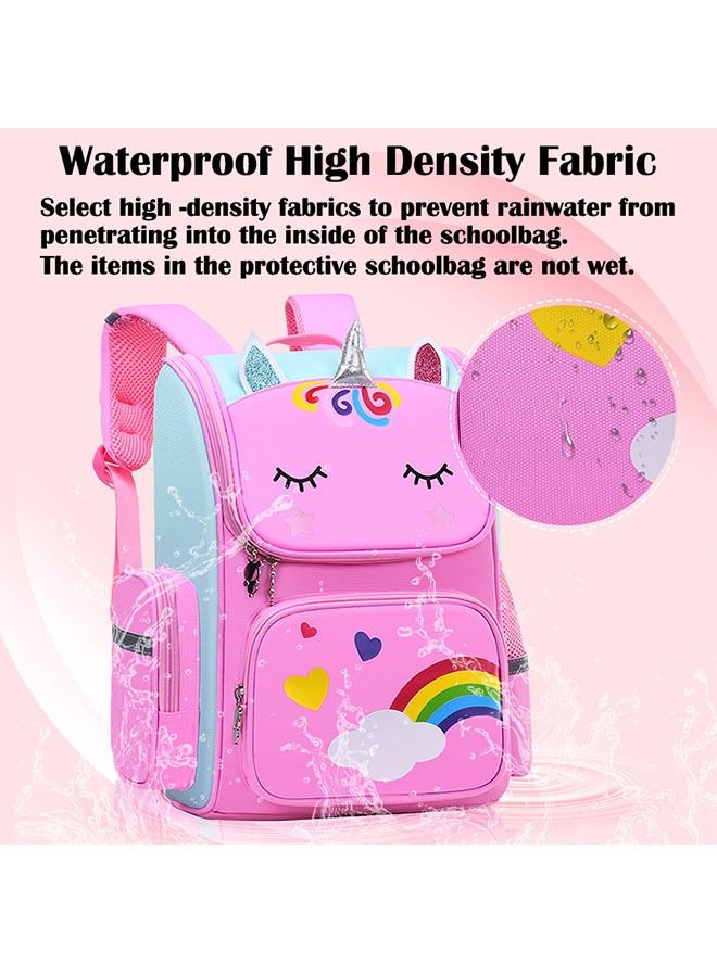 ZCM-HAPPY Unicorn Children's Backpack Large Capacity Space Bag Cute Cartoon Backpack  - Image 3