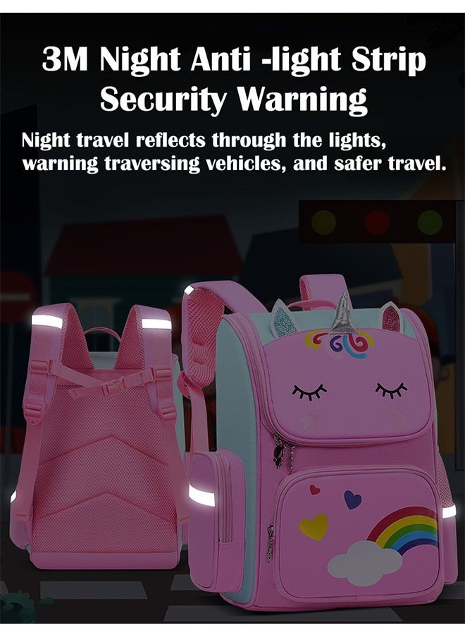 ZCM-HAPPY Unicorn Children's Backpack Large Capacity Space Bag Cute Cartoon Backpack  - Image 5