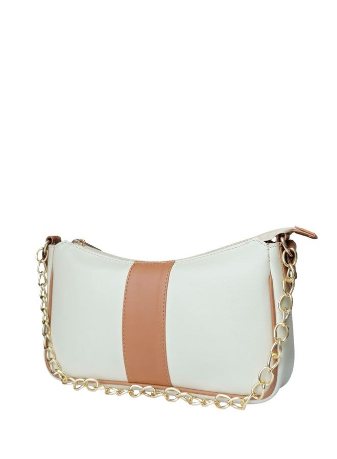 IMARS Premium White Shoulder bag with sling strap for women | Stylish crossbody bag | Ladies shoulder purse - Image 4