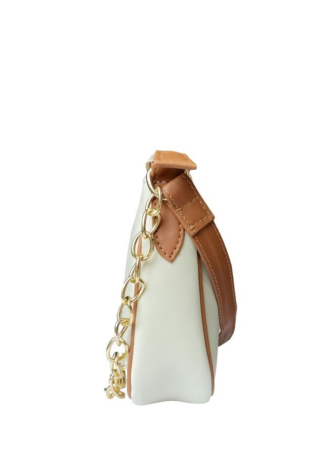 IMARS Premium White Shoulder bag with sling strap for women | Stylish crossbody bag | Ladies shoulder purse - Image 5