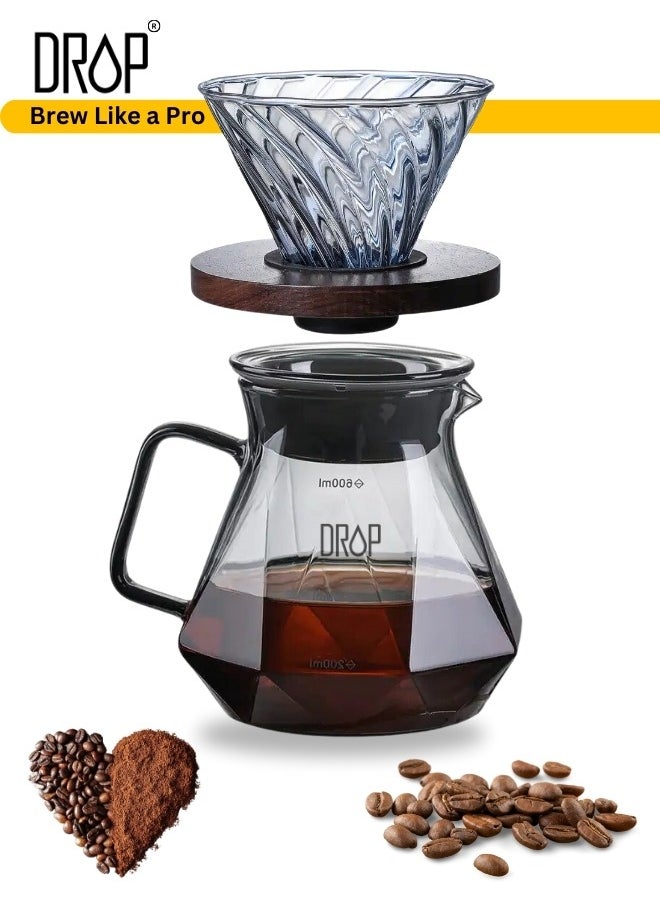 V60 Drip Coffee Maker 10-Piece Set – Manual Pour-Over Kit with Grinder, Kettle, and Accessories - pzsku/Z8F43B67A302A3841026DZ/45/_/1734005318/86ba345e-da27-44df-9648-56d95a68d511