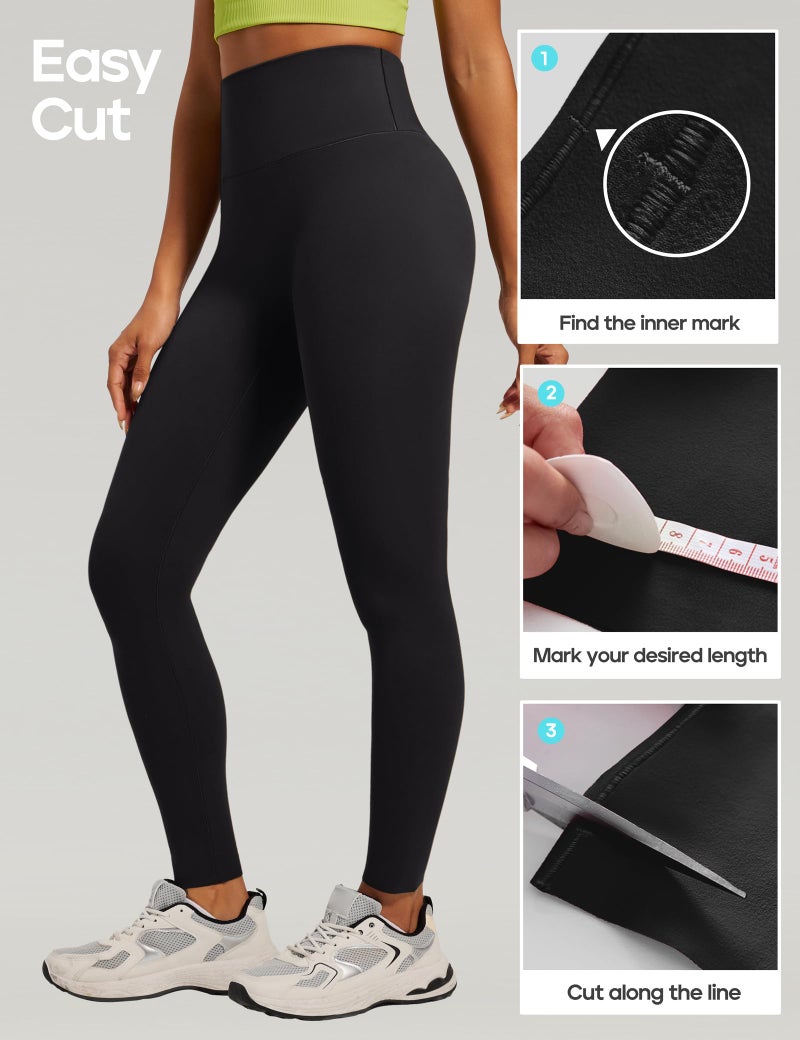 Heathyoga Scrunch Butt Lifting Leggings for Women Tummy Control No Front Seam Compression Leggings for Women Yoga Pants Women Black - Image 5